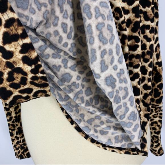 Fashion Nova Don’t Get This Twisted Off The Shoulder Leopard Print Top Medium - Picture 8 of 8